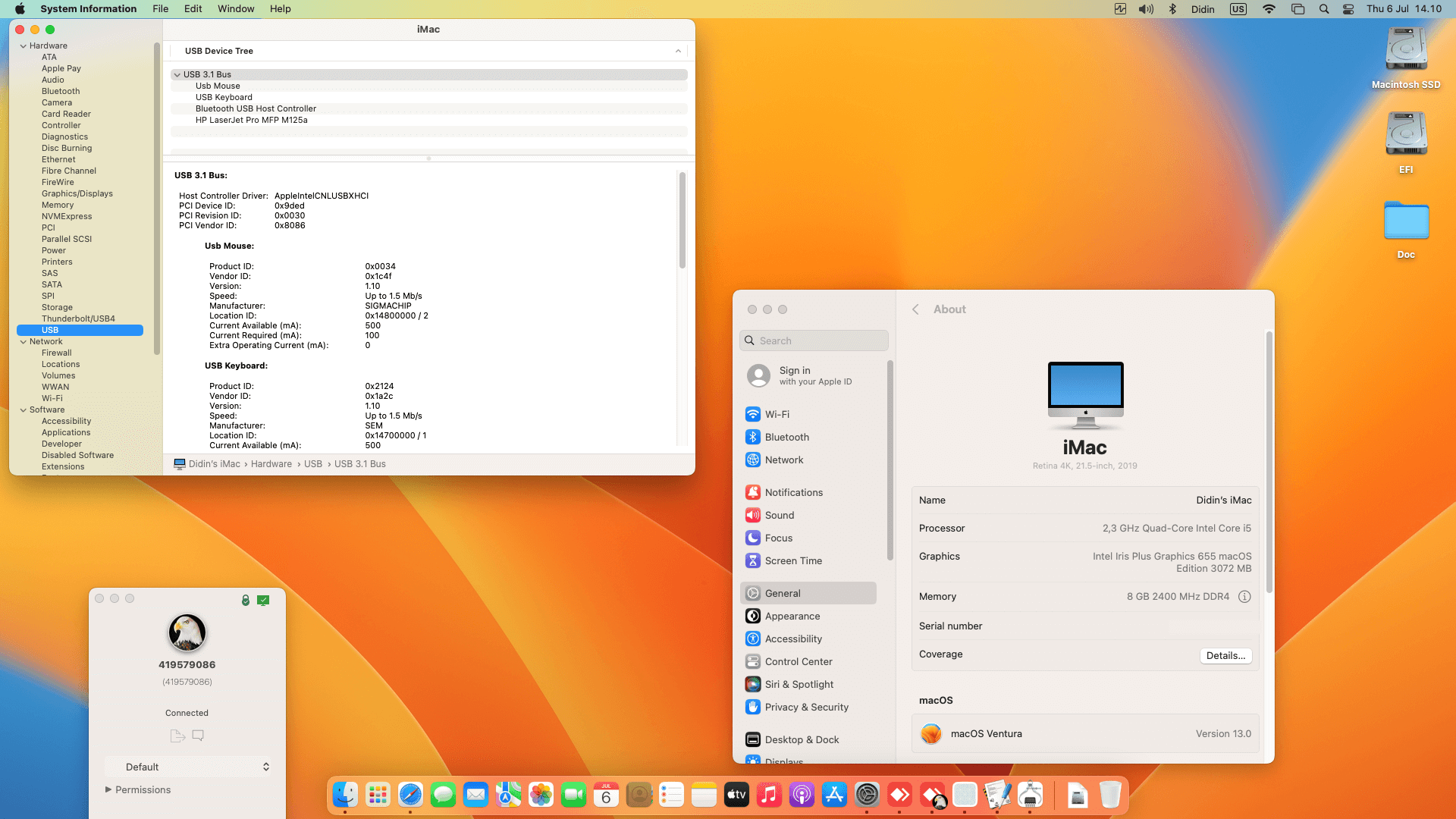 Axioo MyPC One Pro H5 [CoffeeLake   Intel Iris Plus Graphics 655]   OpenCore 1